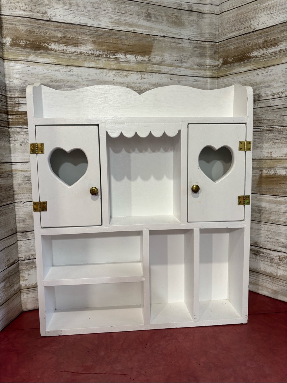 Vintage Handmade wall shelf for tchotchkes and littles